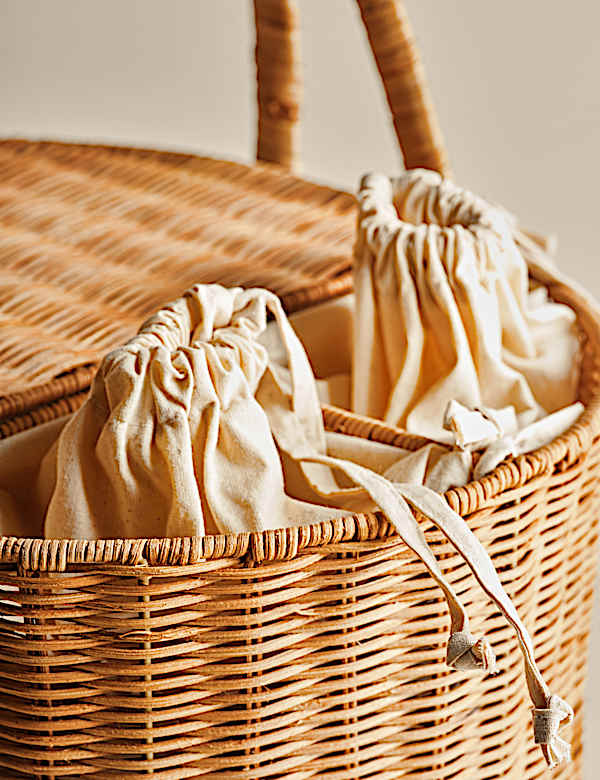 Panier pour pique-nique avec porte-bouteilles - FR