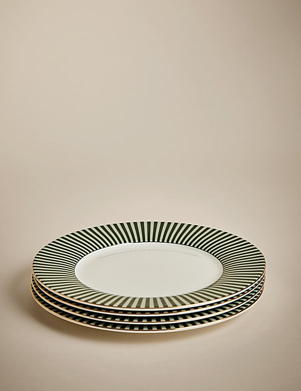 Set of 4 Hampton Side Plates | GREY MIX | Crockery | M&S KR