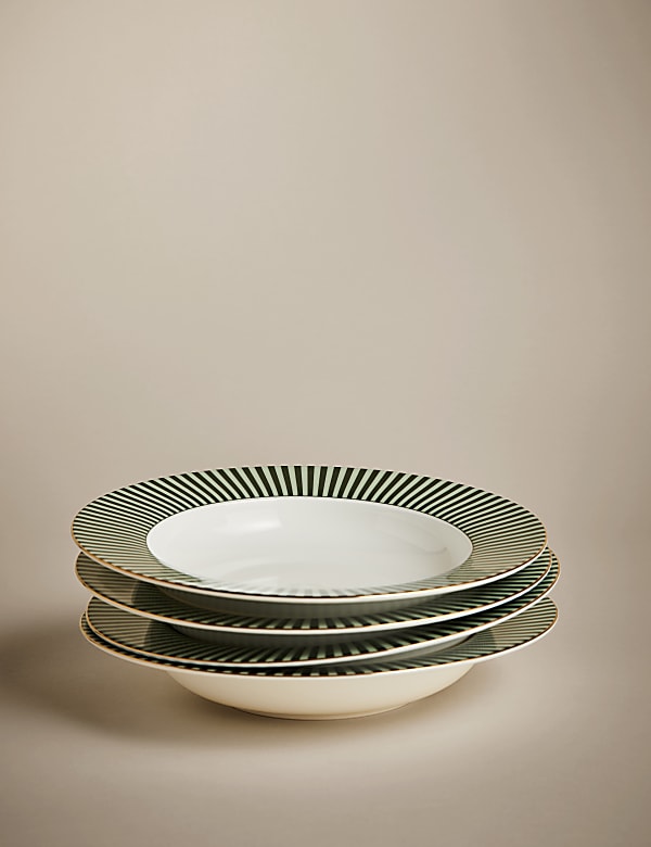 Lot de 4 assiettes à pâtes Hampton - LU