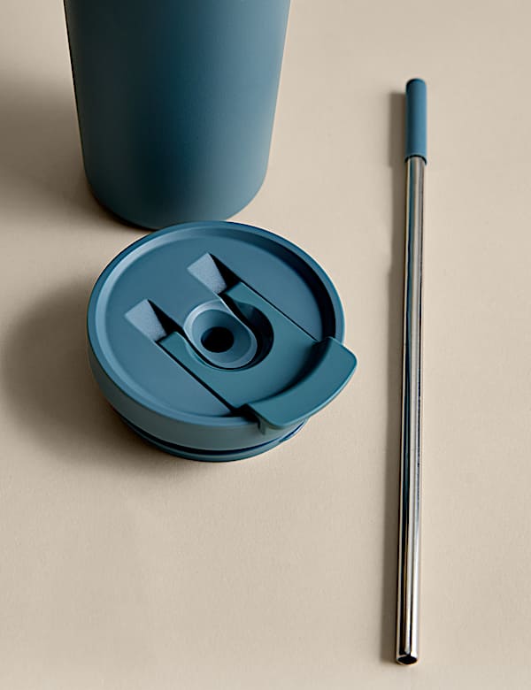 Stainless Steel Straw Cup 700ml - DK