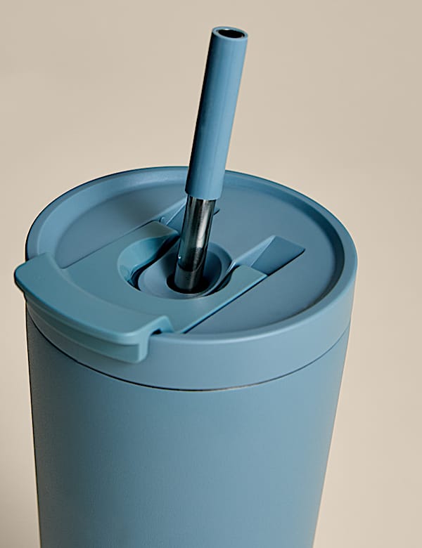 Stainless Steel Straw Cup 700ml - DK