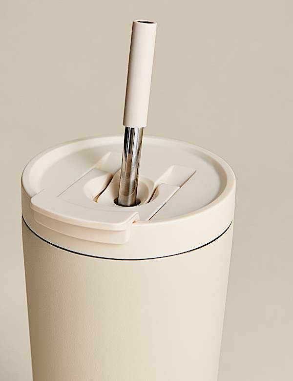 Stainless Steel Straw Cup 700ml - CA