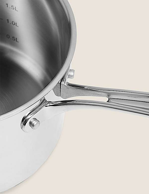 3 Piece Stainless Steel Saucepan Set - CA