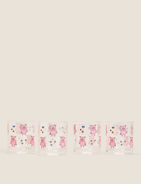 Set of 4 Percy Pig™ Picnic Tumblers