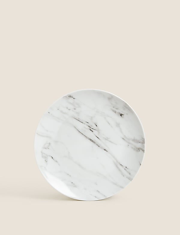 12 Piece Marble Dinner Set