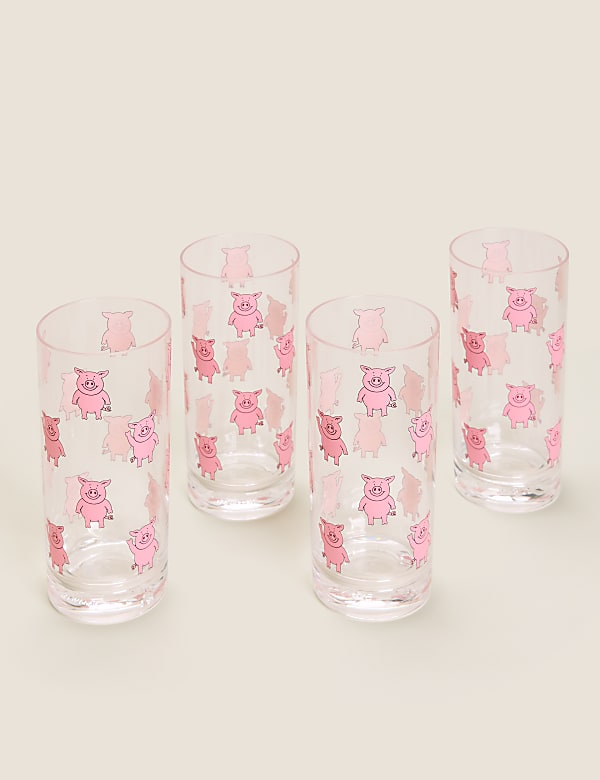 Set of 4 Percy Pig™ Picnic Highballs