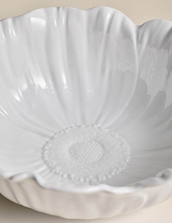 Saladier &agrave; motif fleuri - FR