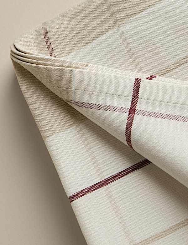 Nappe en coton &agrave; carreaux - CH