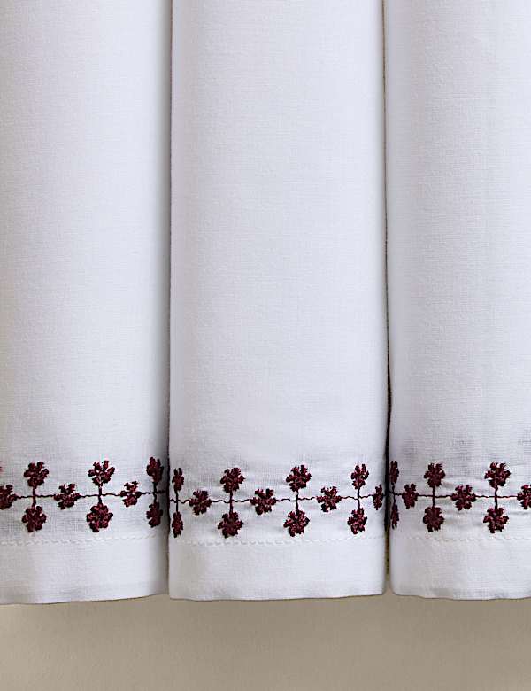 Set of 4 Pure Cotton Floral Napkins - SK