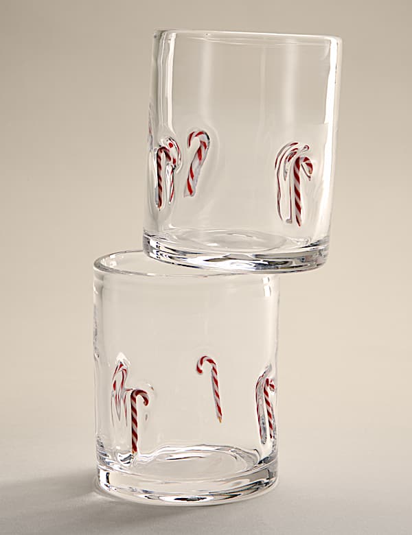 Set of 2 Candy Cane Tumblers - FR