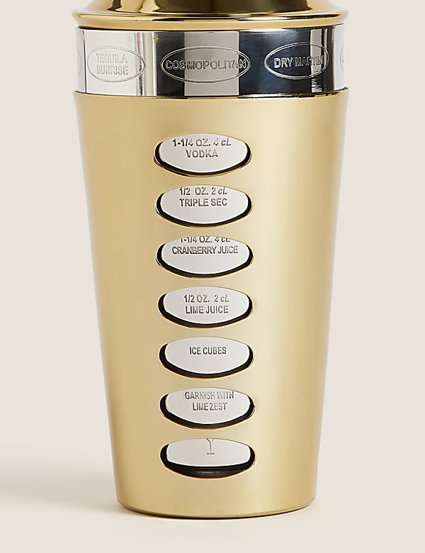 Cocktail Shaker With Recipes