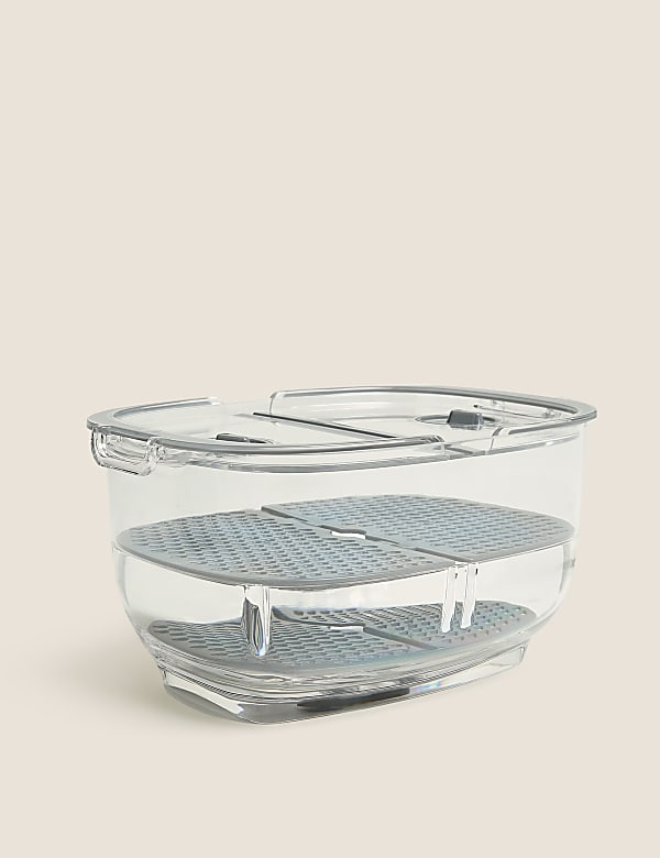 Set Isi 3 Wadah Penyimpanan di Lemari Es Model Bersarang - ID