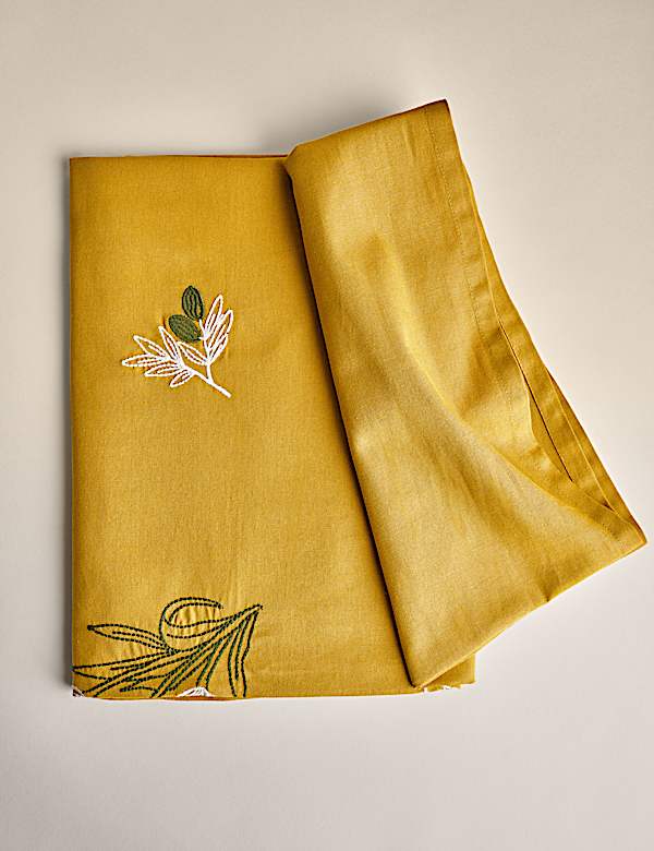 Pure Cotton Bistro Embroidered Tablecloth - BE