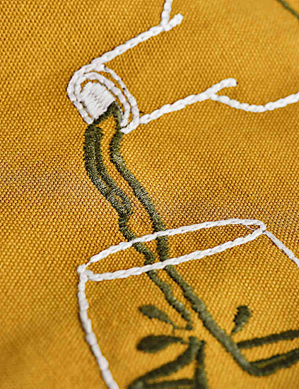 Pure Cotton Bistro Embroidered Tablecloth - BE