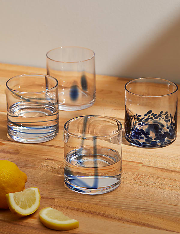 Set of 4 Patterned Tumblers - LU