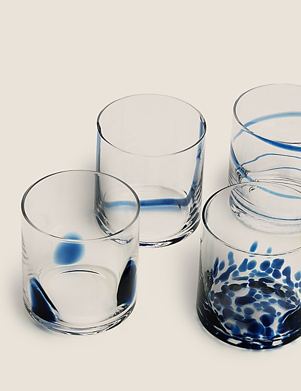 Set of 4 Patterned Tumblers