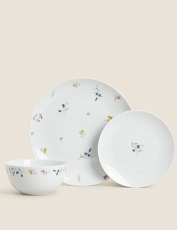 Buy 12 Piece Floral Dinner Set at Marks Spencer