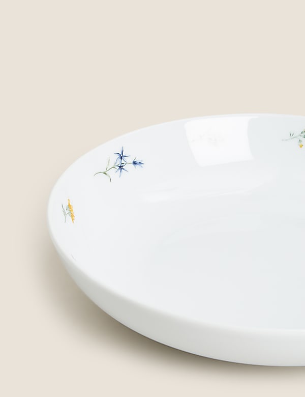 Set of 4 Floral Pasta Bowls