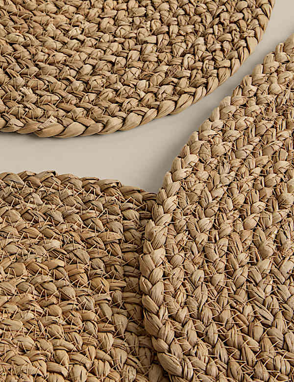 Set of 4 Seagrass Oval Placemats - AT