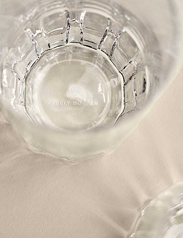 Set of 4 Textured Hi Ball Glasses - JO
