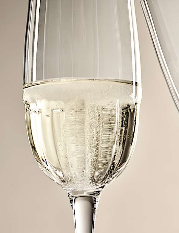 Set of 4 Textured Champagne Flutes - AU