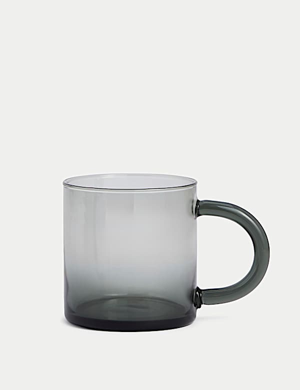 Tube Handle Glass Mug - SI