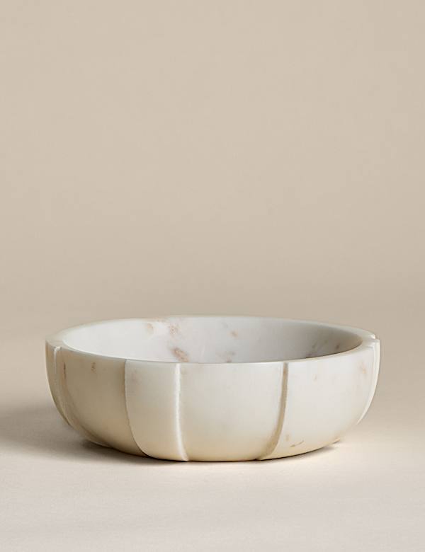 Marble Textured Serving Bowl - JO