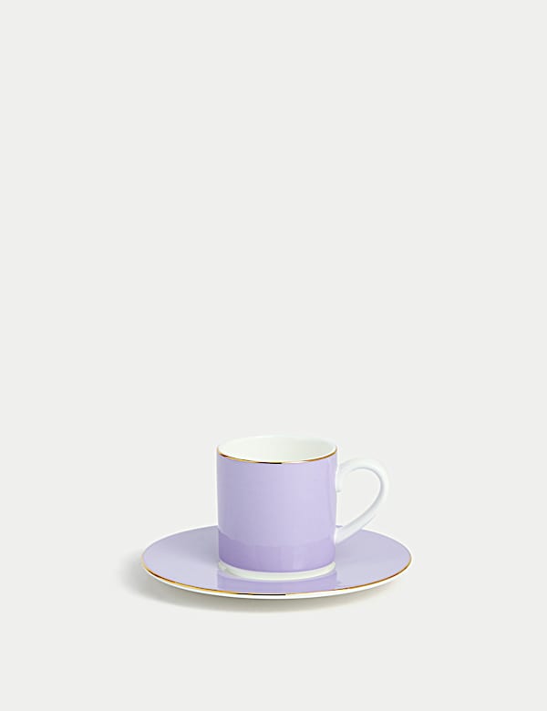 Tasse et soucoupe à expresso en porcelaine - BE