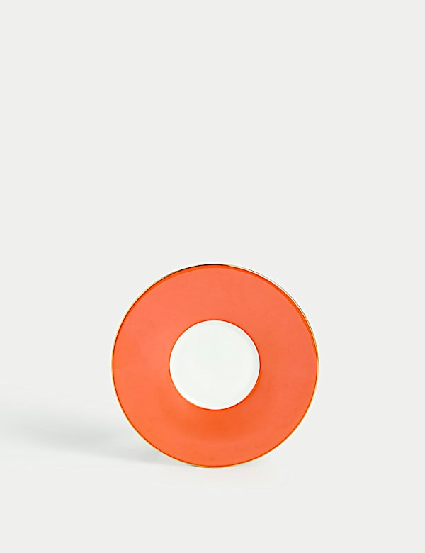 כוס אספרסו וצלוחית מחרסינת עצם - IL