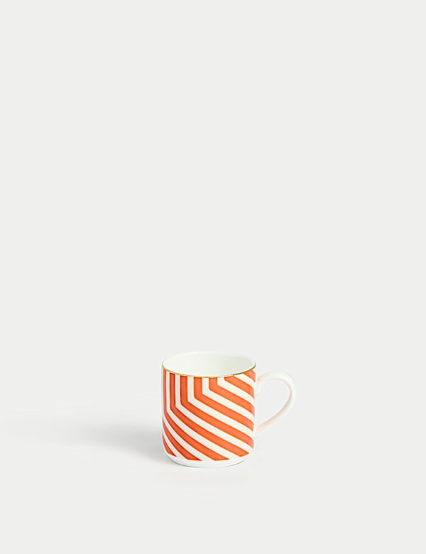 Bone China Geometric Espresso Cup & Saucer - KR