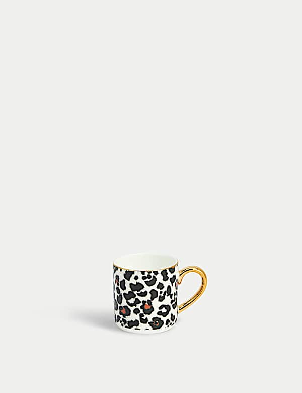 Bone China Leopard Espresso Cup & Saucer - JO