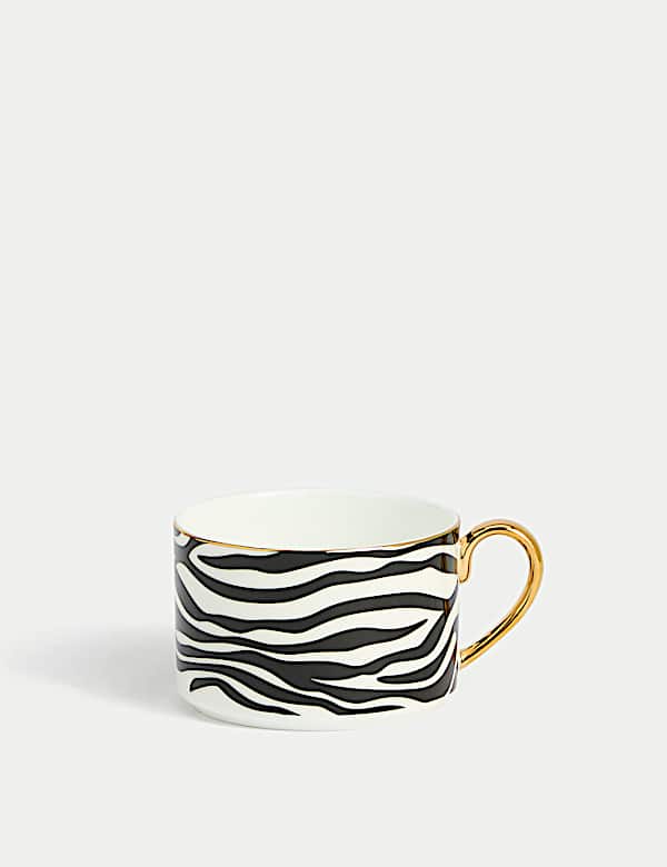 Bone China Zebra Cup & Saucer - FI