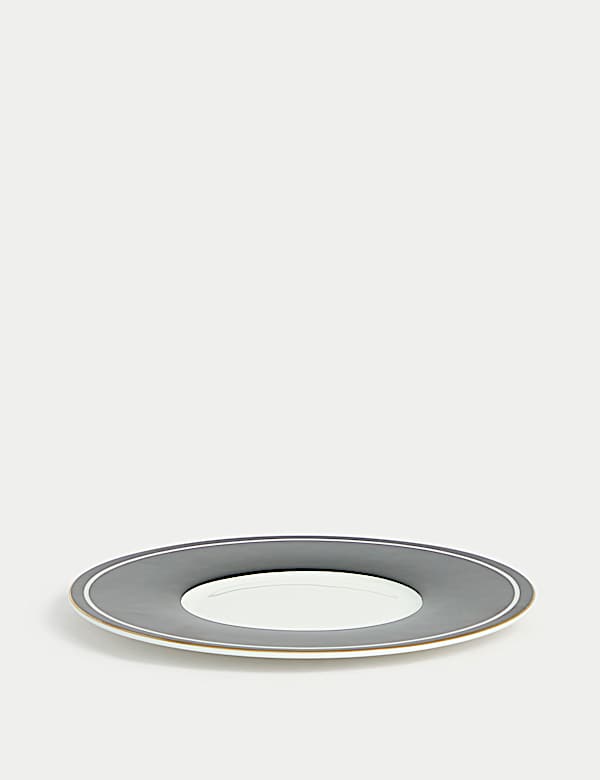 Tasse et soucoupe en porcelaine à rayures - FR