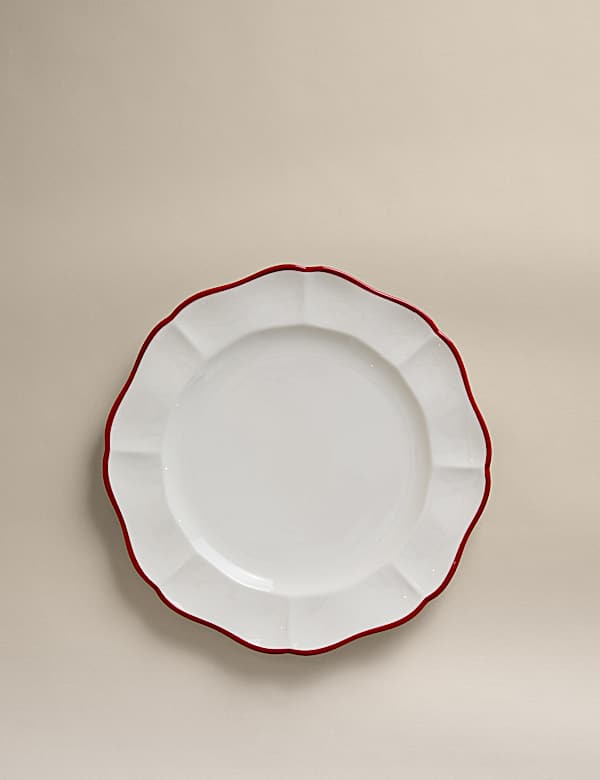 Retro Scallop Dinner Plate - DE