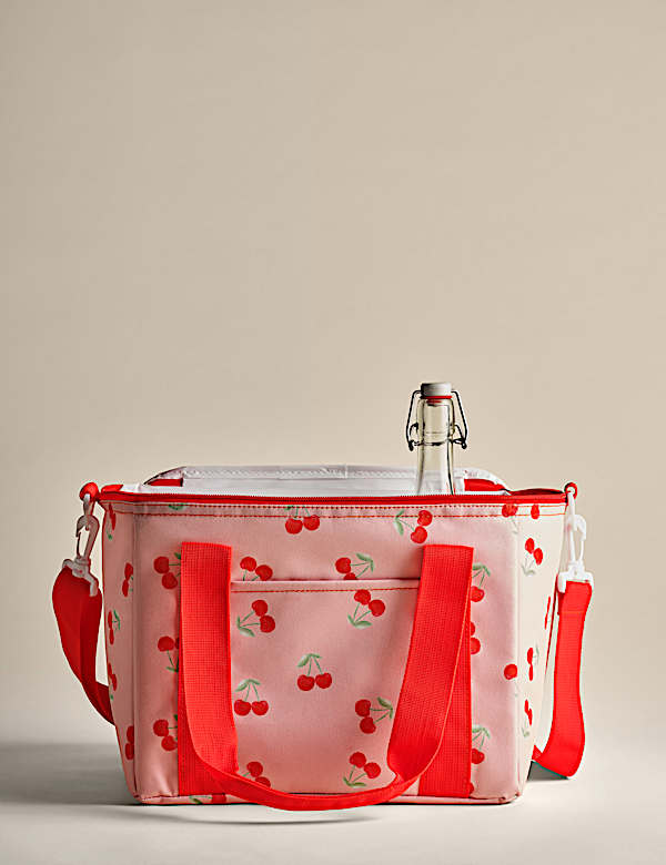 Cherry Print Picnic Cool Bag - HU