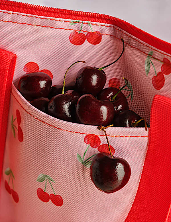Cherry Print Picnic Cool Bag - HU