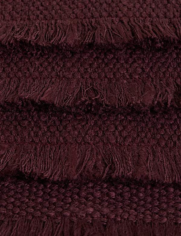 Set of 4 Pure Cotton Frayed Edge Coasters - JO