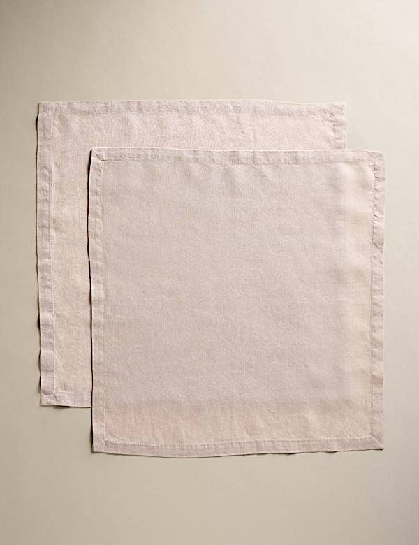 Set of 2 Pure Linen Napkins - NO