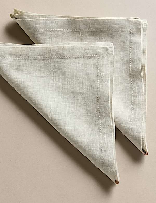 Set of 2 Pure Linen Napkins - AL