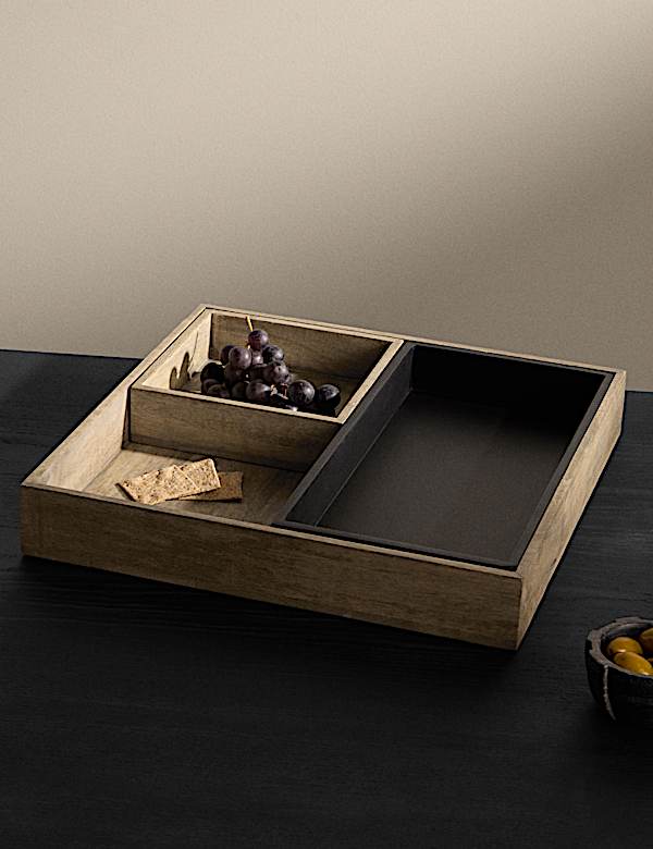 Wooden Nesting Coffee Tray - NO