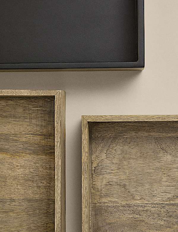 Wooden Nesting Coffee Tray - NO