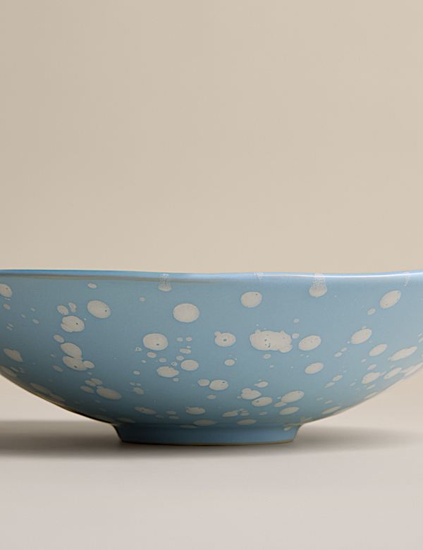 Saladier de service &agrave; motif &eacute;claboussures de peinture - CA