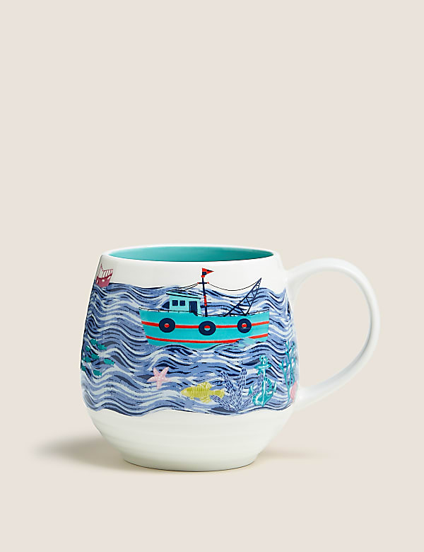 Boat Scene Mug