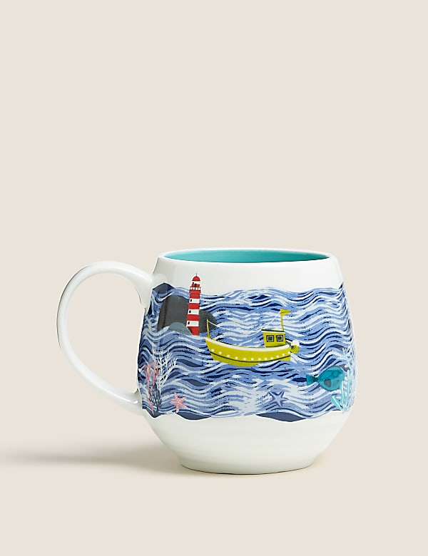 Boat Scene Mug