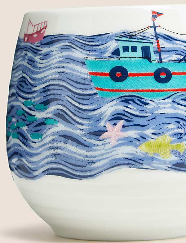 Boat Scene Mug