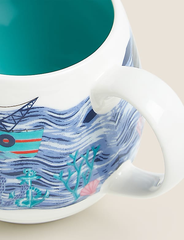 Boat Scene Mug