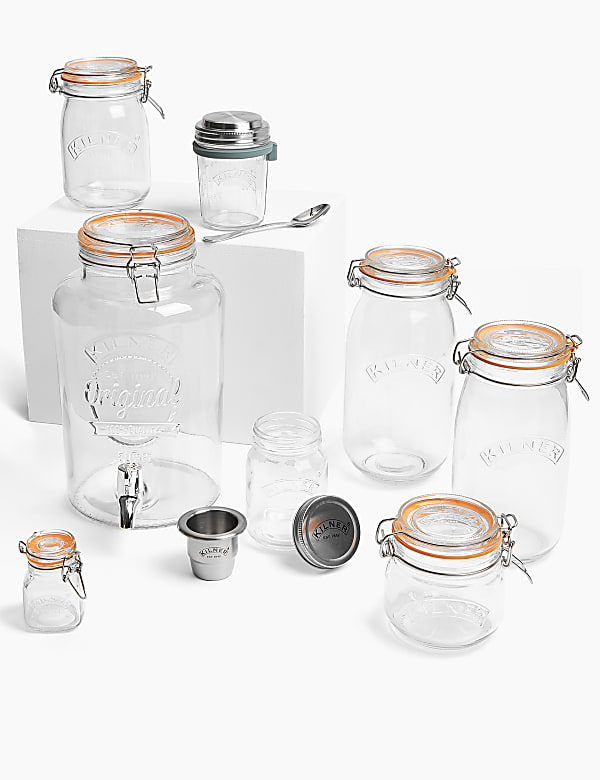 0.5 Litre Clip Top Round Jar - GR