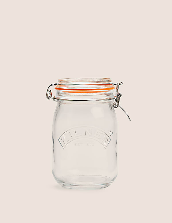1L Round Clip Top Jar - GR