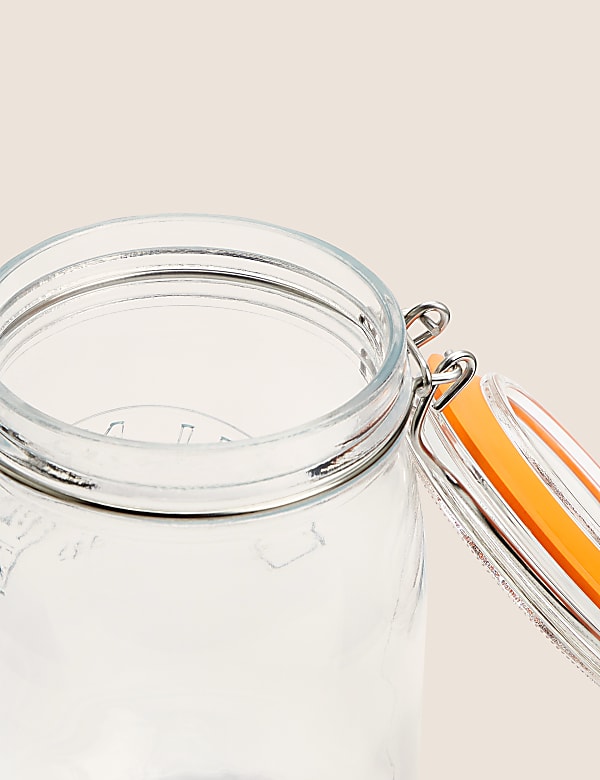 1L Round Clip Top Jar - GR