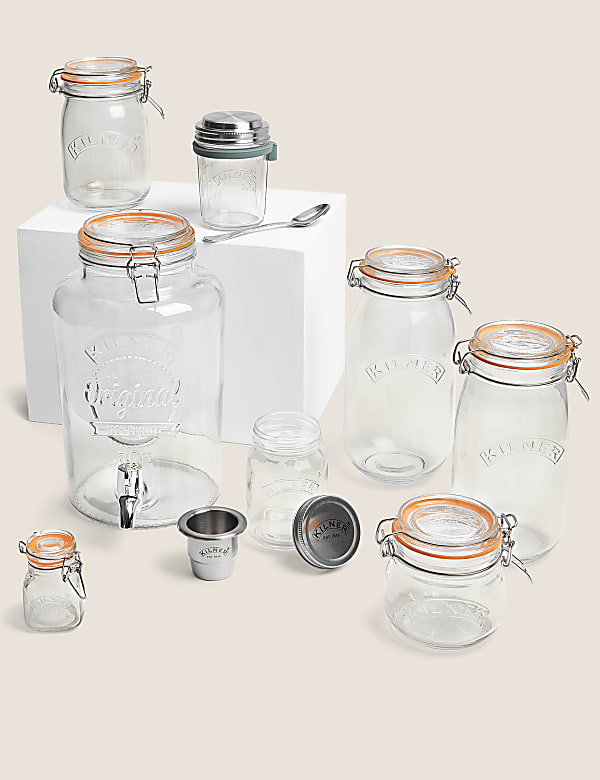 1L Round Clip Top Jar - GR